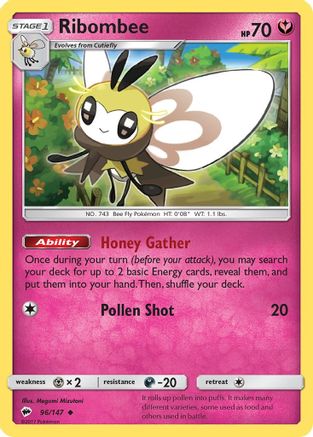 Ribombee (096/147) - SBS  - Uncommon - Reverse Holofoil