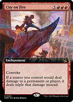 City on Fire (MOM-363) - rare: (Extended Art) - Foil