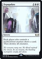 Depopulate (PRE-10S) - rare - Foil