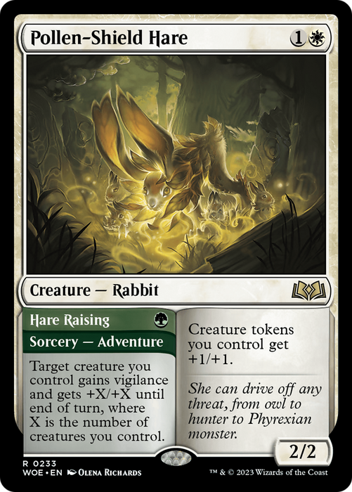 Pollen-Shield Hare // Hare Raising (WOE-233) - rare
