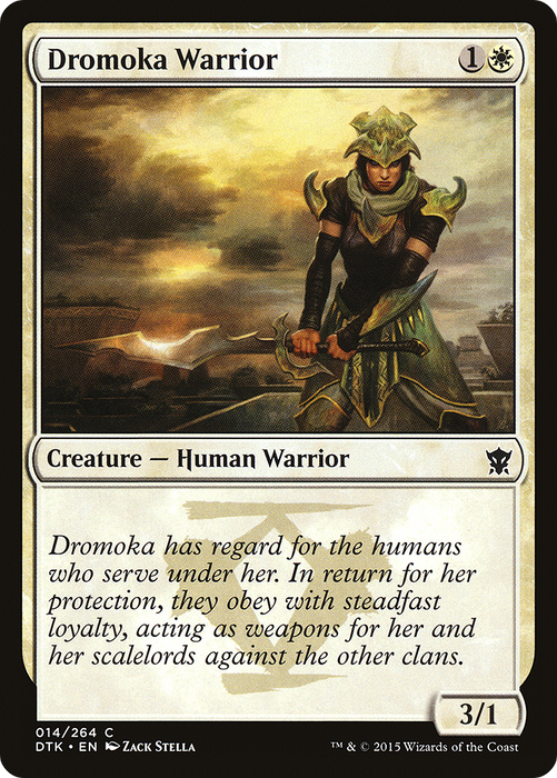 Dromoka Warrior (DTK-014) - common - Foil