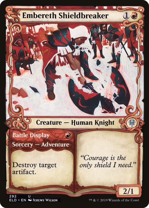 Embereth Shieldbreaker // Battle Display (ELD-292) - uncommon: (Showcase) - Foil