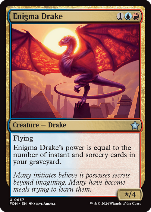 Enigma Drake (FDN-657) - uncommon