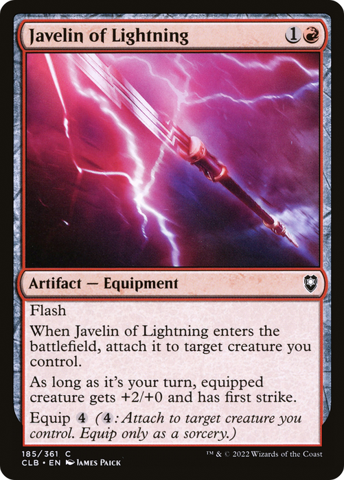 Javelin of Lightning (CLB-185) - common - Foil