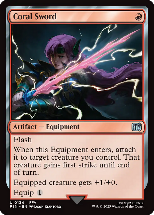 Coral Sword (FIN-134) - uncommon - Foil