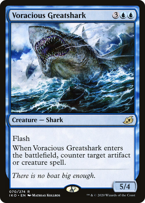 Voracious Greatshark (IKO-070) - rare - Foil