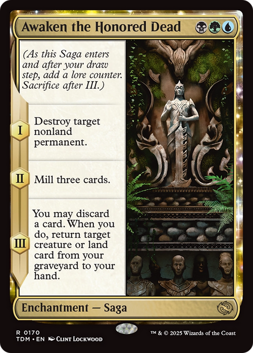 Awaken the Honored Dead (TDM-170) - rare: (enchantment) - Foil