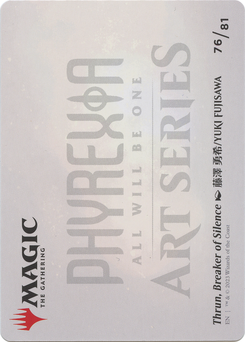 Thrun, Breaker of Silence // Thrun, Breaker of Silence (AONE-076) - common (Borderless) - Foil
