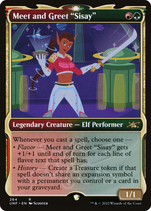 Meet and Greet "Sisay" (UNF-264) - rare: (Showcase) - Foil