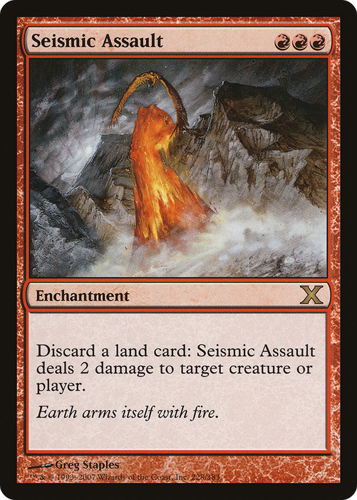 Seismic Assault (10E-228) - rare - Foil
