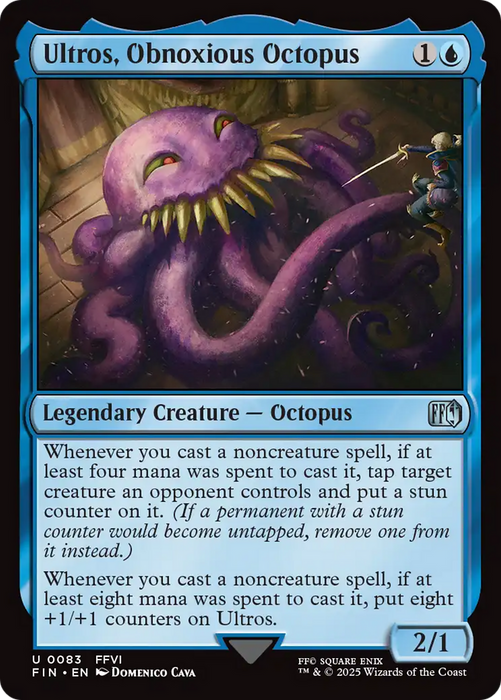 Ultros, Obnoxious Octopus (FIN-083) - uncommon - Foil