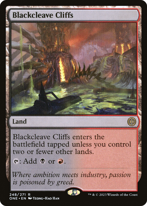 Blackcleave Cliffs (ONE-248) - rare - Foil