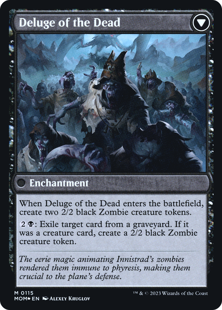 Invasion of Innistrad // Deluge of the Dead (PRE-115S) - mythic - Foil