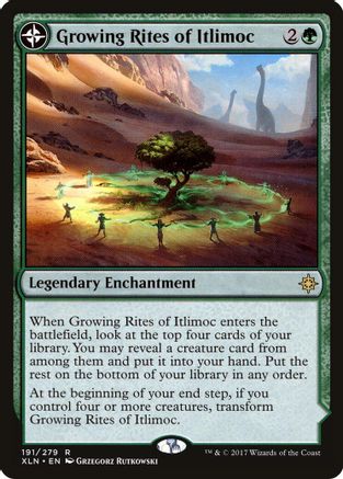 Growing Rites of Itlimoc // Itlimoc, Cradle of the Sun (XLN-191) - rare: (compasslanddfc) - Foil