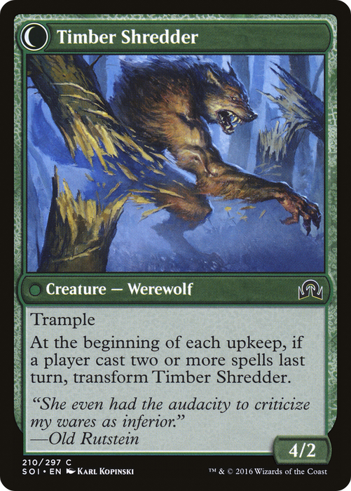 Hinterland Logger // Timber Shredder (SOI-210) - common: (Double Faced Transform) - Foil