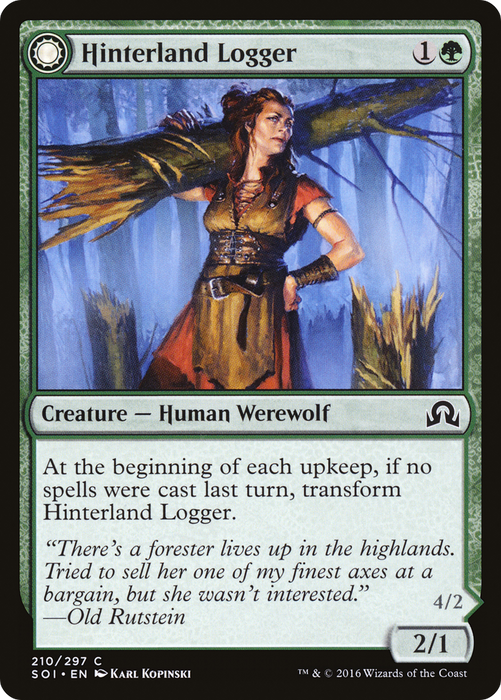Hinterland Logger // Timber Shredder (SOI-210) - common: (Double Faced Transform) - Foil