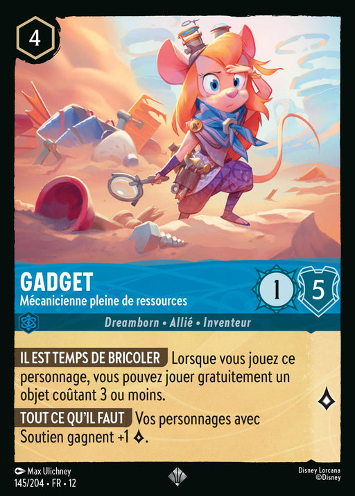 Gadget - Mécanicienne pleine de ressources