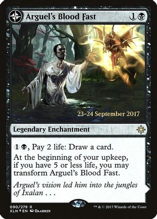Arguel's Blood Fast // Temple of Aclazotz (PRE-90S) - rare: (compasslanddfc) - Foil