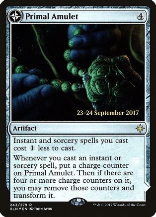 Primal Amulet // Primal Wellspring (PRE-243S) - rare: (compasslanddfc) - Foil