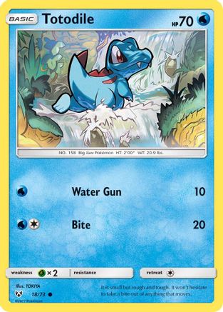 Totodile (018/73) - SL  - Common - Reverse Holofoil