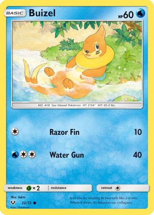 Buizel (022/73) - SL  - Common - Reverse Holofoil