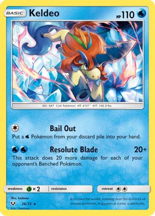 Keldeo (026/73) - SL  - Holo Rare - Holofoil