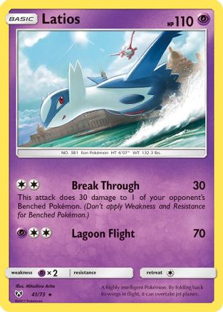 Latios (041/73) - SL  - Holo Rare - Reverse Holofoil