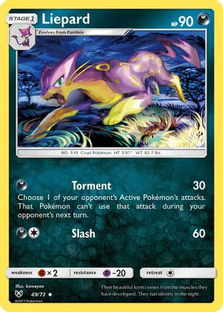 Liepard (049) - SL  - Uncommon - Reverse Holofoil