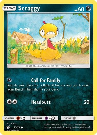 Scraggy (050) - SL  - Common - Reverse Holofoil