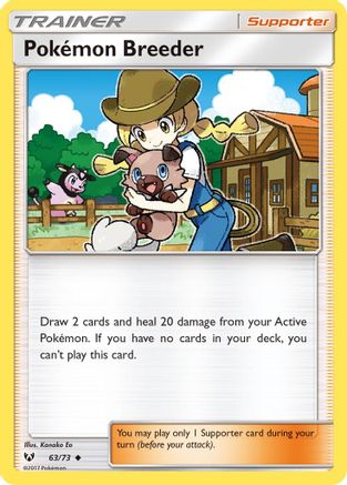 Pokemon Breeder (063/73) - SL  - Uncommon - Reverse Holofoil