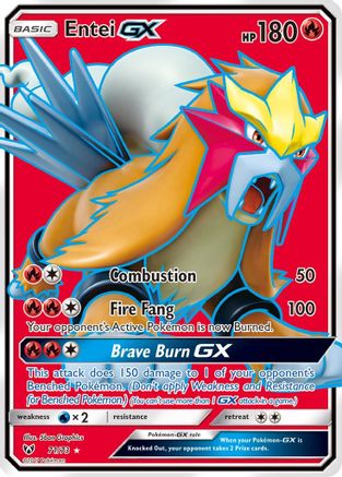 Entei GX (Full Art) (071/73) - SL  - Ultra Rare - Holofoil