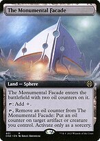 The Monumental Facade (ONE-401) - rare: (Extended Art) - Foil
