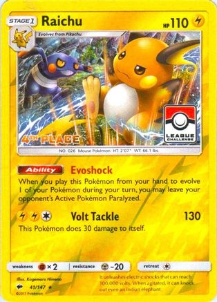 Raichu (041/147) - LCC  - Promo - Reverse Holofoil
