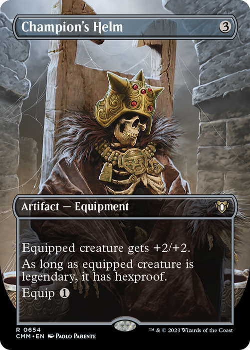 Champion's Helm (CMM-654) - rare (Borderless) - Foil
