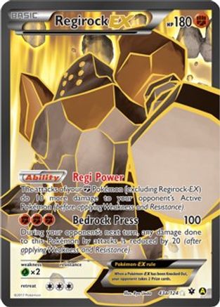 Regirock EX (43a/124) - AAP  - Promo - Holofoil