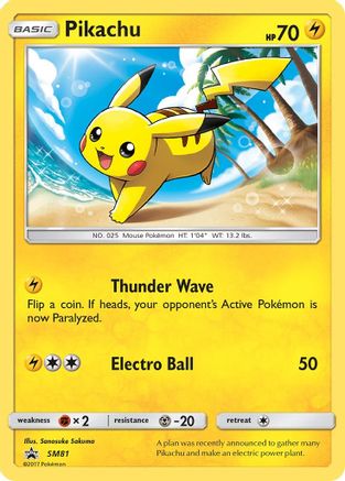 Pikachu (SM81) - SP  - Promo - Holofoil