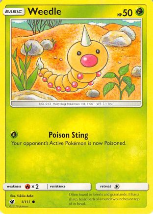 Weedle (001/111) - SCI  - Common