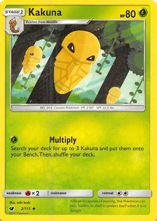 Kakuna (002/111) - SCI  - Uncommon - Reverse Holofoil