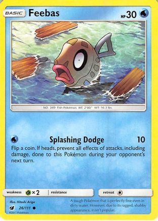 Feebas (026/111) - SCI  - Common - Reverse Holofoil
