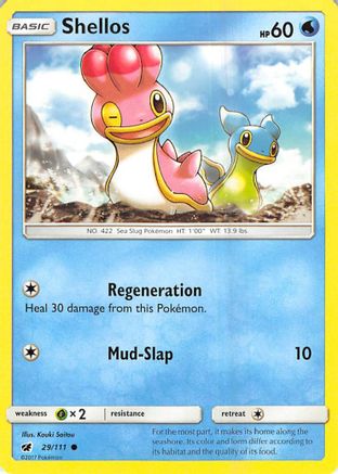 Shellos (029/111) - SCI  - Common - Reverse Holofoil