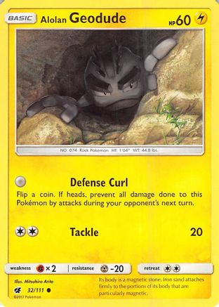 Alolan Geodude (032/111) - SCI  - Common
