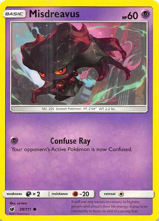 Misdreavus (039/111) - SCI  - Common - Reverse Holofoil