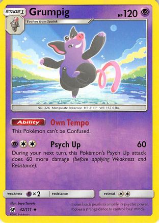 Grumpig (042) - SCI  - Uncommon - Reverse Holofoil