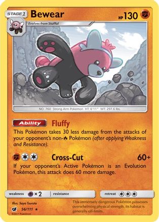 Bewear (056/111) - SCI  - Holo Rare - Holofoil