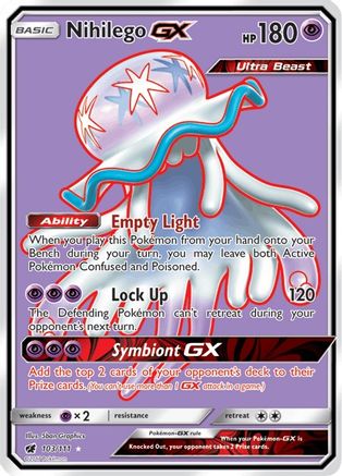 Nihilego GX (Full Art) (103/111) - SCI  - Ultra Rare - Holofoil