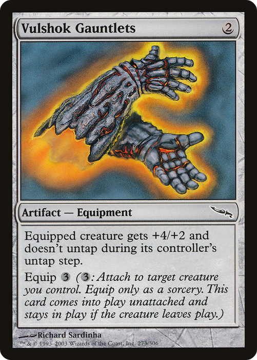 Vulshok Gauntlets (MRD-273) - common - Foil
