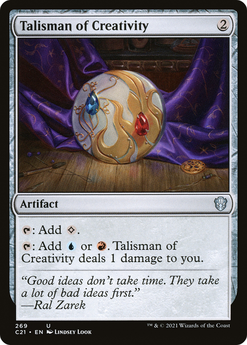 Talisman of Creativity (C21-269) - uncommon