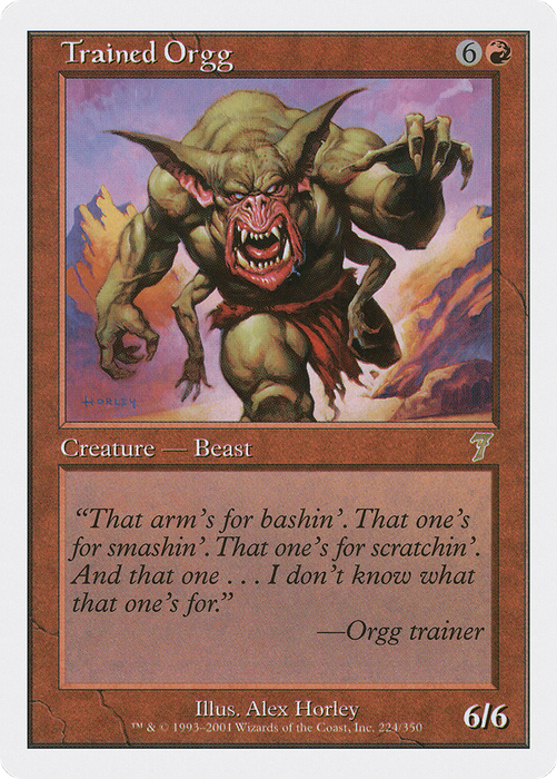 Trained Orgg (7ED-224) - rare