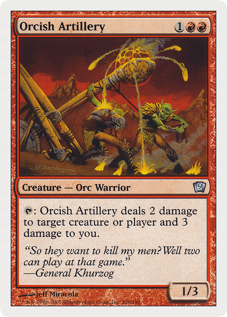 Orcish Artillery (9ED-206) - uncommon