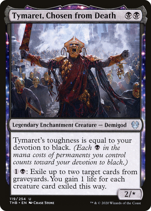 Tymaret, Chosen from Death (THB-119) - uncommon: (enchantment) - Foil